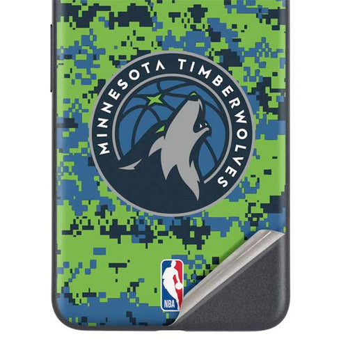 NBA Minnesota Timberwolves Digi Camo Google Pixel 5a Skin